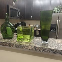 Green Vases