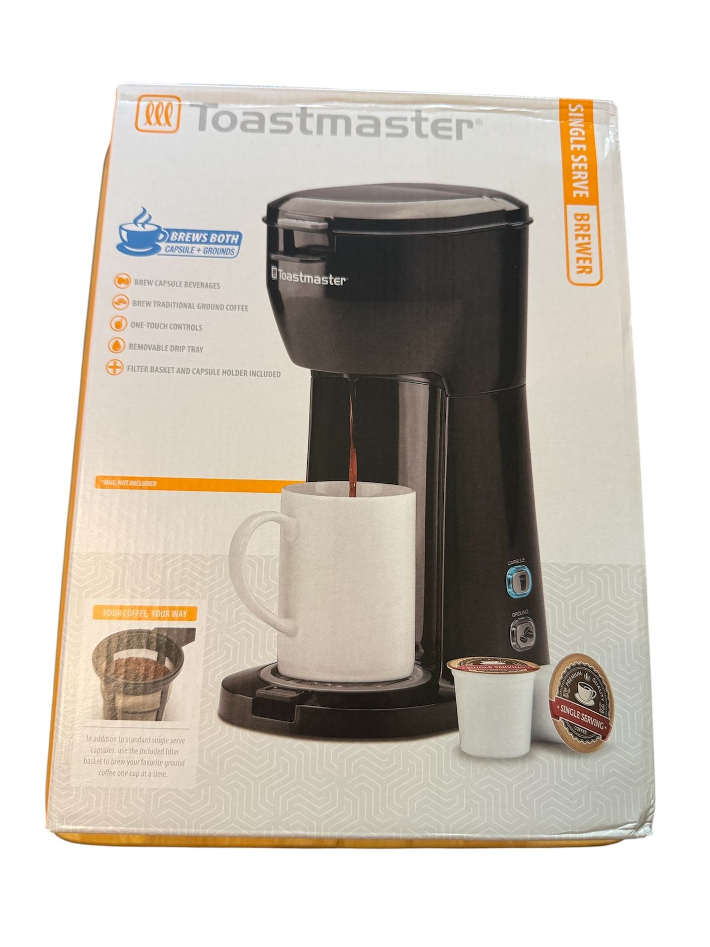 Toastmaster Keurig Single Serve Coffee Maker Pods Drip