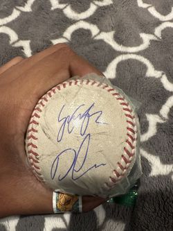 Dodgers Diego Cartaya And Yanny Hernandez Autograph