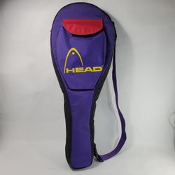 Head Tennis Multiple Rackets 2-3 Carry Bag Flap Closure Fron Pocket Purple Yellow Red