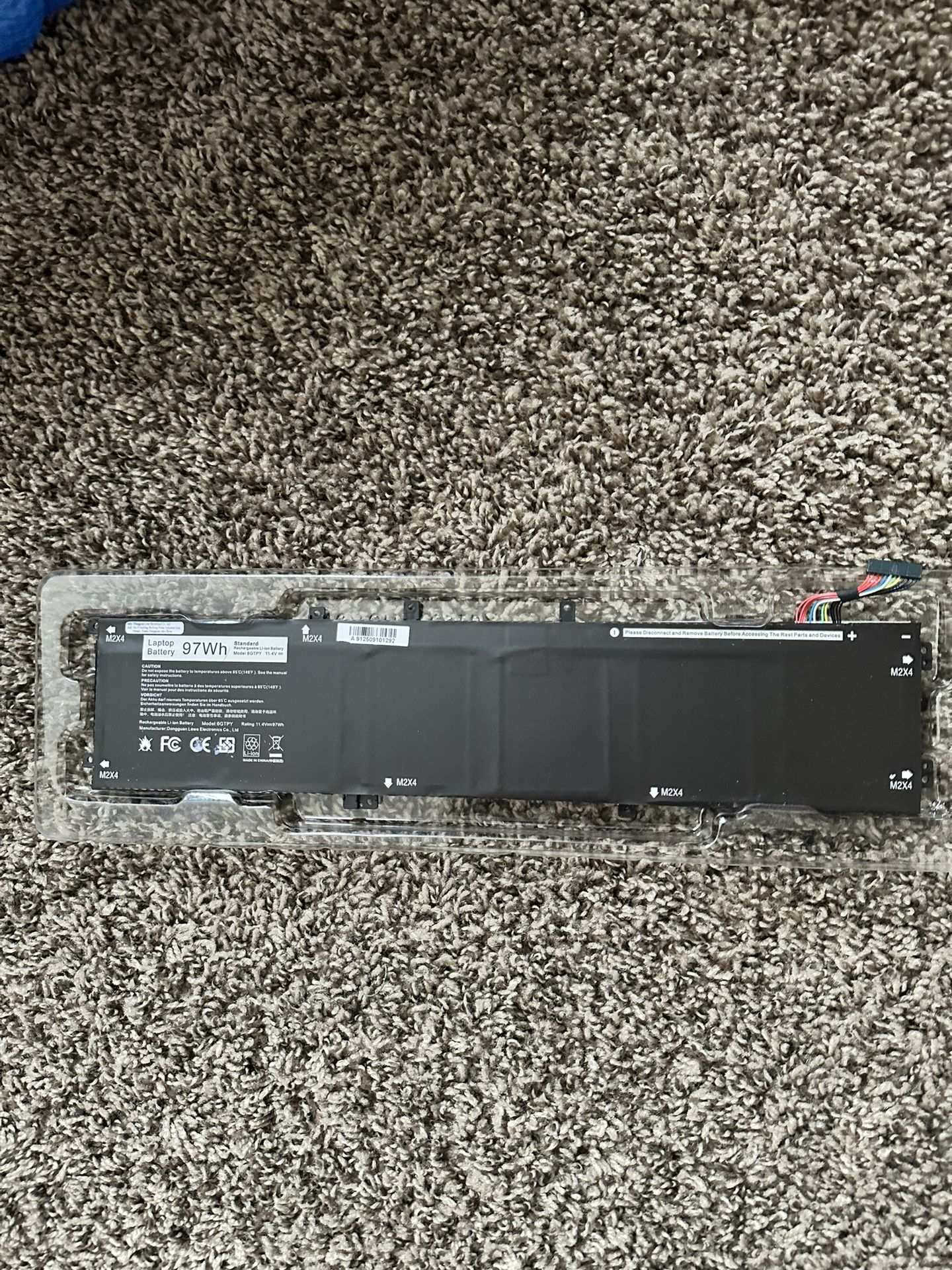 97Wh 6GTPY Battery for Dell XPS 15 9(contact info removed) 9(contact info removed) & Precision 5510–5540 – 11.4V