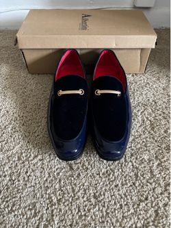 Mens Size 8 Navy Blue, Brand New Dress Shoes