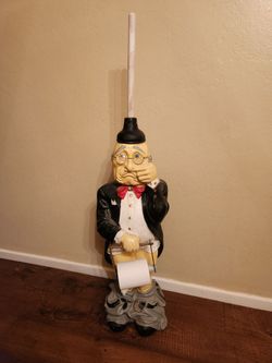Mr. Stinky Toilet Paper Holder Butler for Bathroom