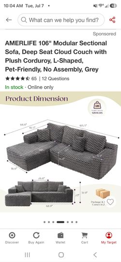 Boneless couch