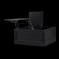 Blake Lift-Top Coffee Table with Storage – Black Oak