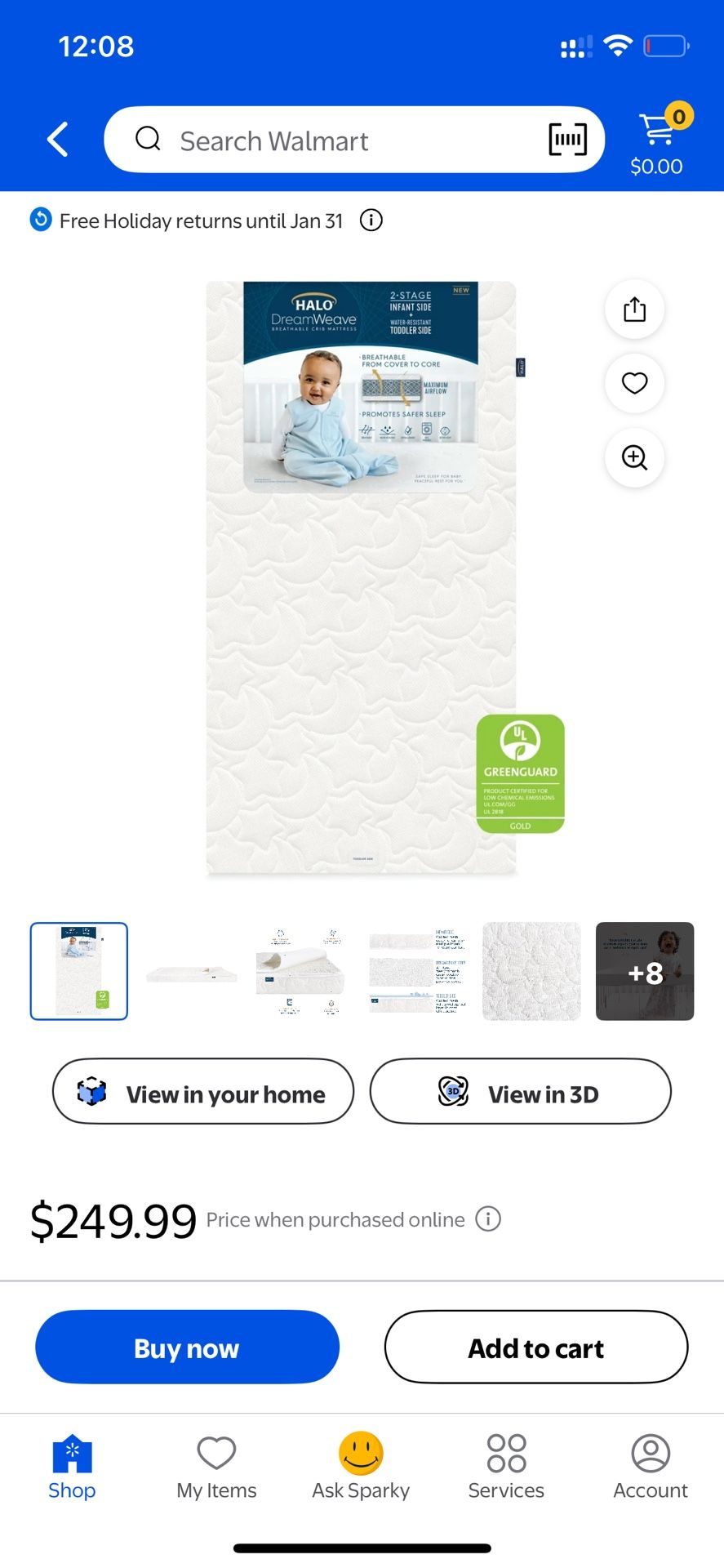 Baby breathable Crib Mattress