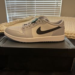 Jordan 1 Retro Low Golf - Wolf Grey - Size 14
