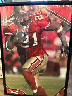Frank Gore number 21 poster