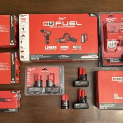 Milwaukee Tools & Batteries M18 M12 - New