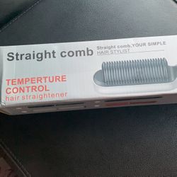 straight comb temperature control hair straightener 