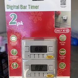 Digital wall outlet timers