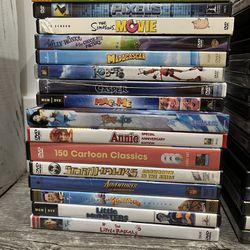 Set of 19 Children’s Movies In DVD & Blue-ray