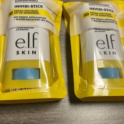  e.l.f. SKIN Suntouchable Invisi-Stick SPF 50 sunscreen. 