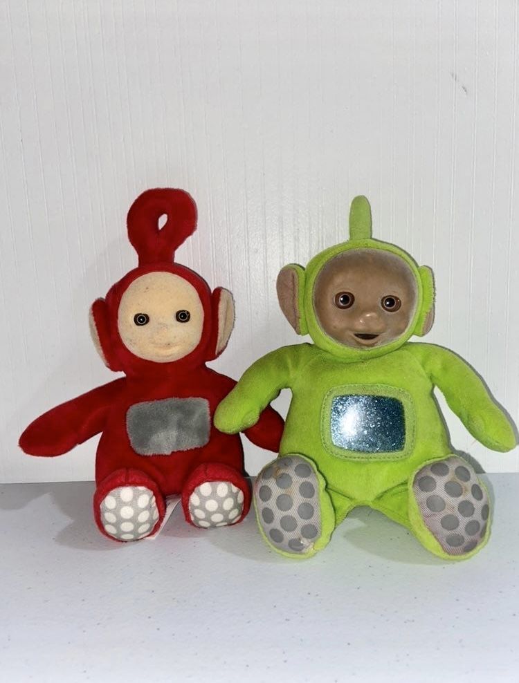 Vintage Teletubbies Rag Dolls Lot