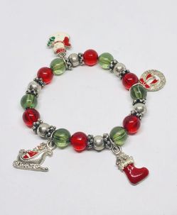 Christmas bracelet with charms