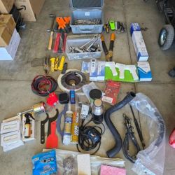 Lot Of Tools Sockets Ratchets Wrenches Hammer Screw Drivers