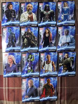 2025 Topps Chrome Marvel Studios Non-Complete Base Set Lot 14x Cards