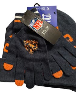 Chicago Bears NFL Ultra Game Twin Pack Knit Beanie/Glove Set