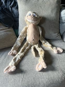 Hanging  Monkey Stuffed Animal - Soft Huggable