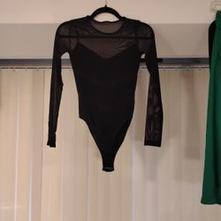 Black Size Medium Body Suit