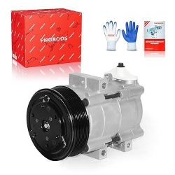 A/C Compressor with Clutch Compatible with Ford F-150 1, Excursion 2003-2005, F-250/350/450/550(Super Duty) 1 Lincoln, 4.5L 4.6L 5.4L 