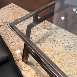 Rectangle Coffee Table Bronze And Glass