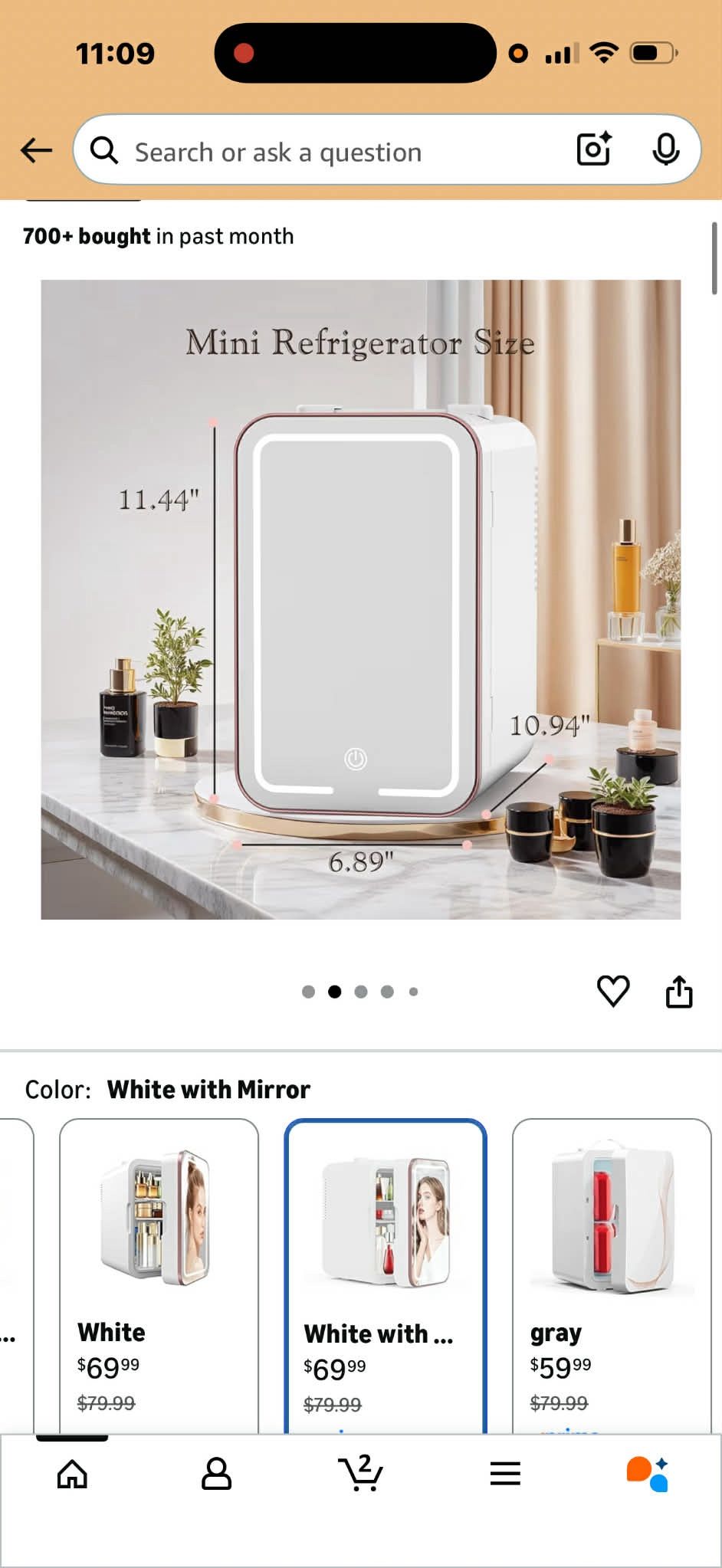Mini Refrigerator Size