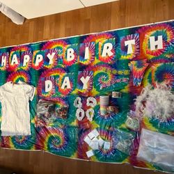 Tie Dye Birthday Party Decorations