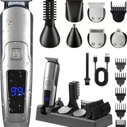 Hair Trimmer, Nose Hair Trimmer, Cordless Hair Clippers, All-in-One Grooming Kit
