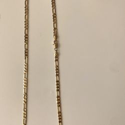 18k Gold vermeil figaro chain 24’ inches 4mm