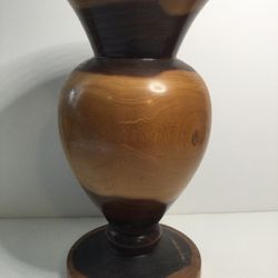 Solid wood Vase, Candle Holder Decor - Vintage