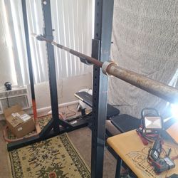 Squat Rack With Olympic Bar 
