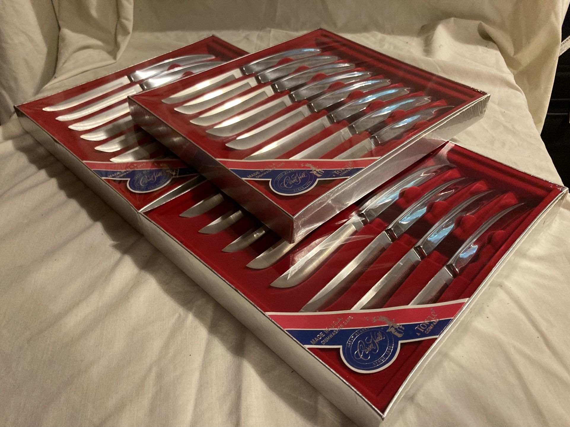 Vintage Steak Knife Sets, Carvel Hall