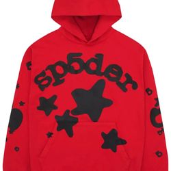 RED SP5DER HOODIE