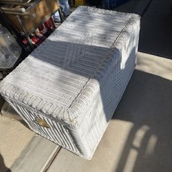 Wicker box organizer