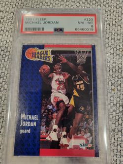 1991 Fleer Michael Jordan #220 PSA 8