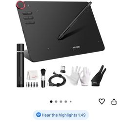 XP-PEN Deco 03 Drawing Tablet, 8192 Level Battery-Free Pen Stylus, 2.4G Wireless, Shortcut Dial, Programmable Buttons, Works with Windows 11/10/8/7, M