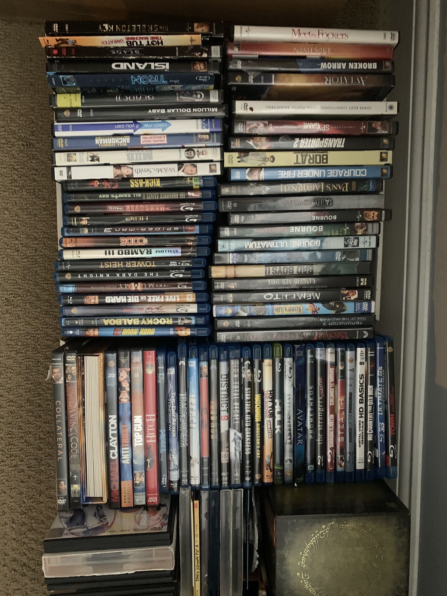 DVDs and Blue Ray discs for sale