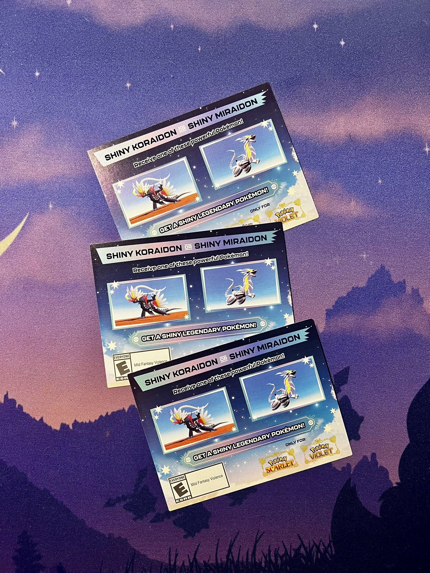 Pokémon Scarlet & Violet Shiny Koraidon, Shiny Miraidon DLC codes