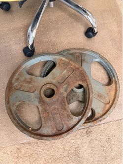 Gym plates 2x 45lb