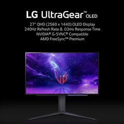 LG UltraGear OLED QHD 240Hz. Gamer Screen 
