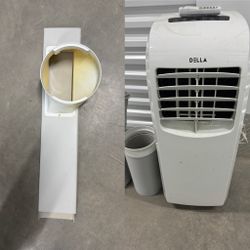 Della 8000 BTU Portable Room Air Conditioner With Window Inserts
