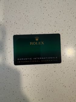 Custom warranty like plastic card