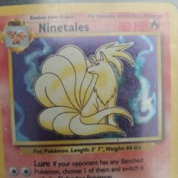 Ninetales Holographic Pokemon Card 12/102