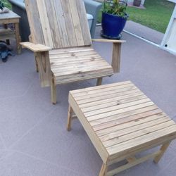 Patio Wood Lounger 