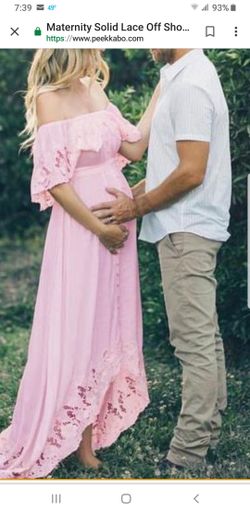 Pink maternity dresses