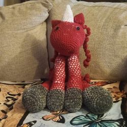 Crocheted Pullstring Unicon