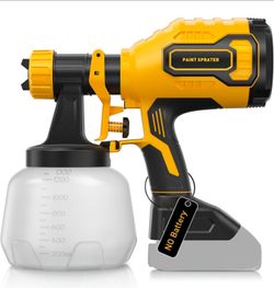 Compatible with DeWalt 20V Battery(Battery Not Included), 1000ml/min High Flow,1300ml Container,150 Din/s Max Viscosity