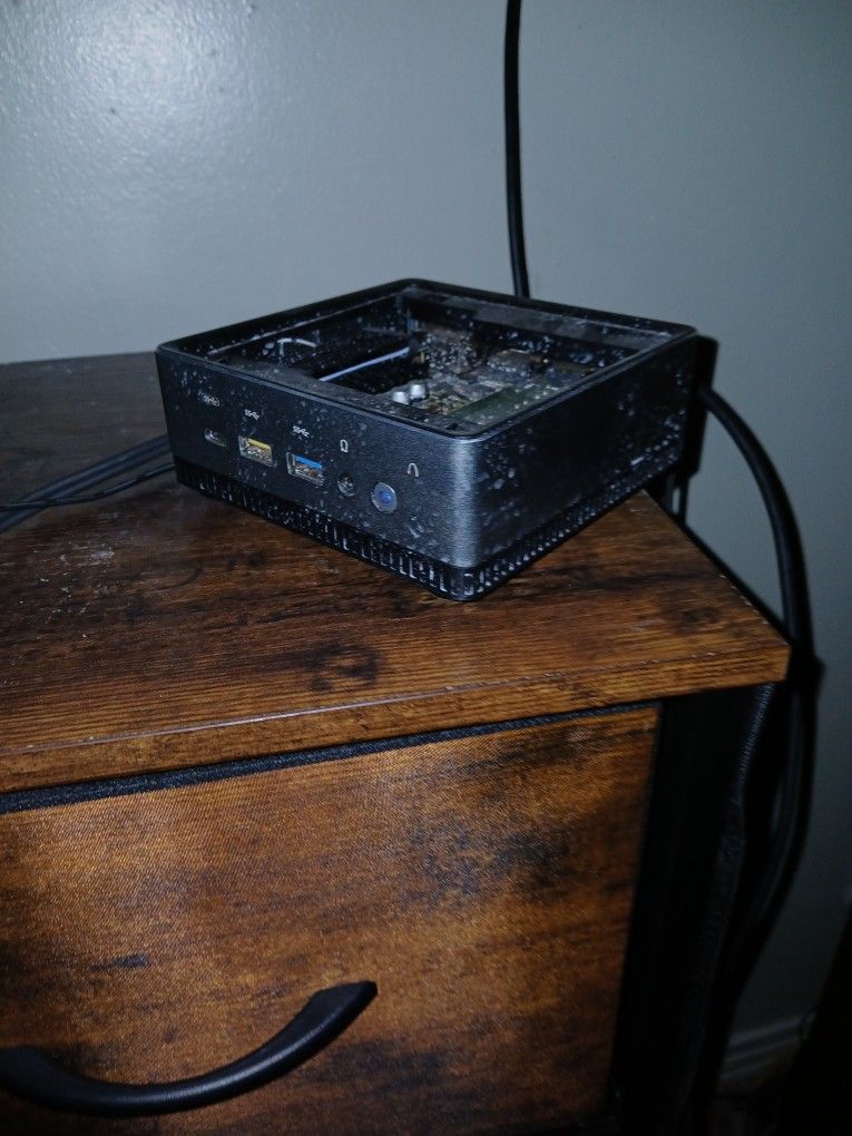 Small Computer, Wireless Keyboard And Wireless Mouse