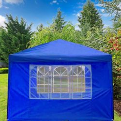NEW 10x10 FT Heavy Duty Instant Canopy Tent with Complete Sidewall Pop Up Canopy - Multiple Colors Available